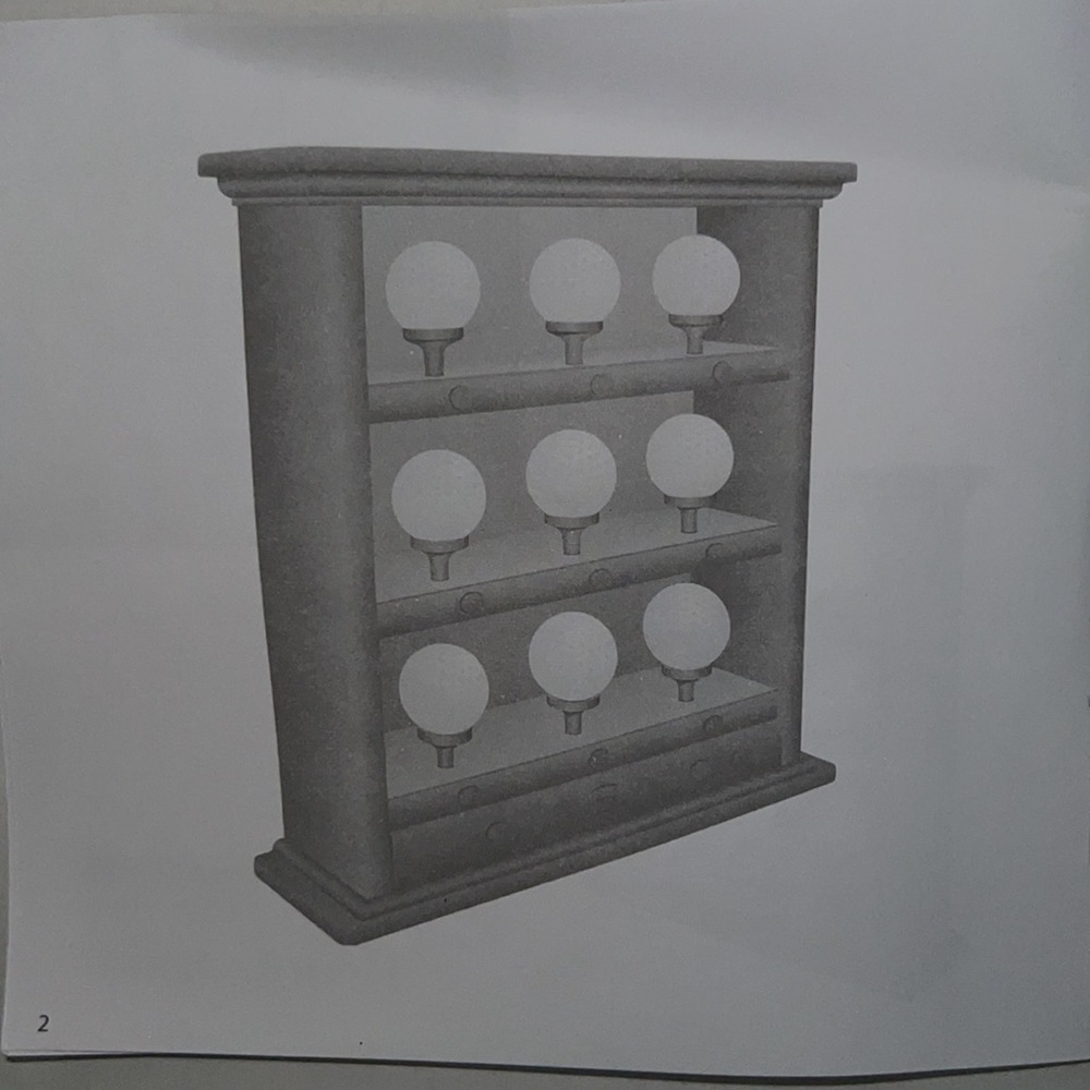 Brookstone Talking (9) Golf Ball Display